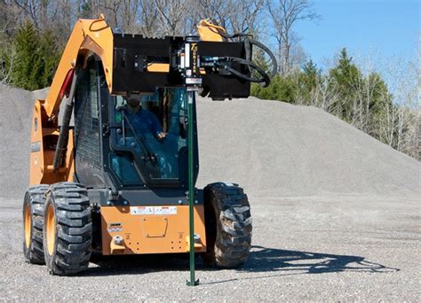 skid steer t-post driver for sale|skid steer post driver reviews.